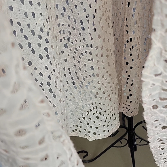 GB Pink Crochet Hi‎ Low Maxi Skirt Small - Picture 6 of 9